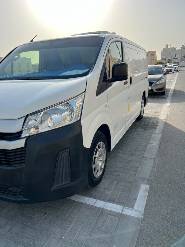 Amjad Khan Transport freezer van for frozen food and temperature-controlled transport across the UAE.