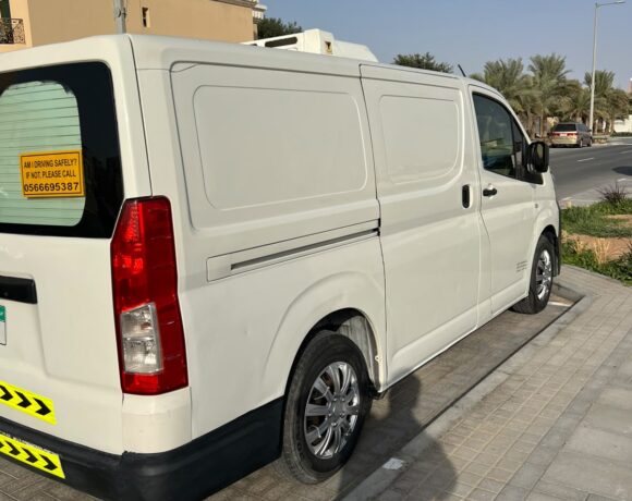 White cargo delivery van providing reliable transport services across the UAE.